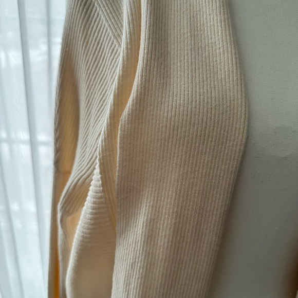 Mango Ribbed Long Cardigan - Cream - Picture 3 of 5